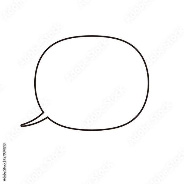 Fototapeta シンプルな吹き出し