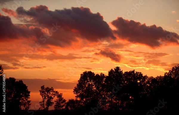 Obraz sunset in the mountains