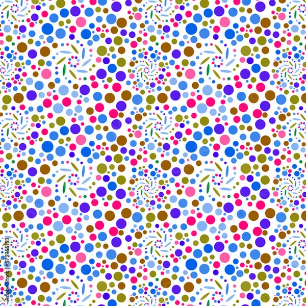 Obraz 鮮やかなドットの背景イラスト