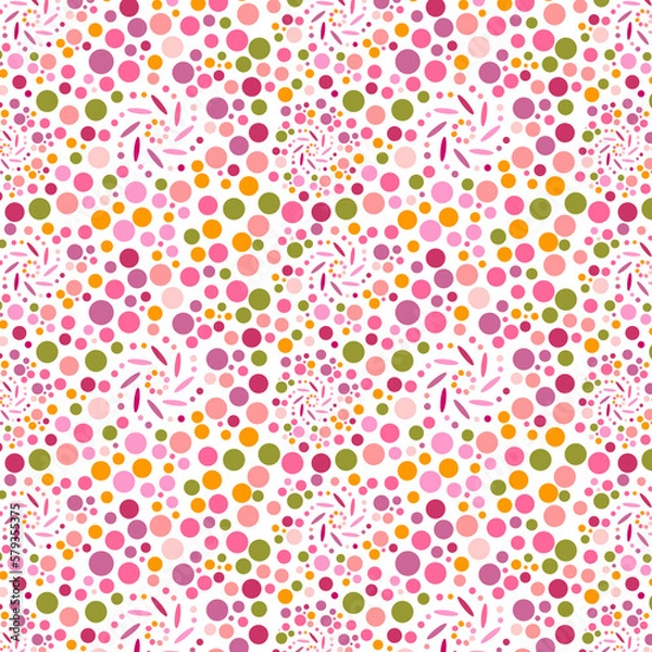 Obraz 鮮やかなドットの背景イラスト