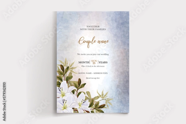 Fototapeta wedding invitation templates