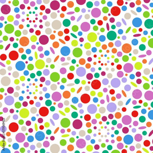 Fototapeta 鮮やかなドットの背景イラスト