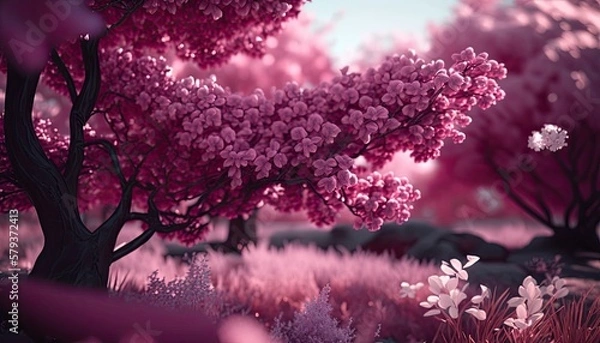 Obraz flowers in the morning generative ai