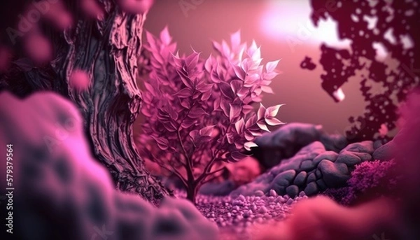 Obraz background with flowers generative ai