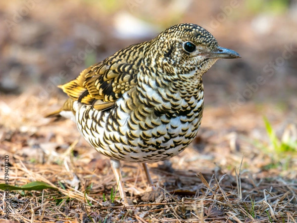 Obraz 六甲山のトラツグミ