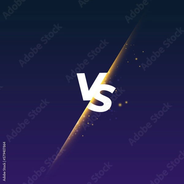 Obraz Versus Background Illustration