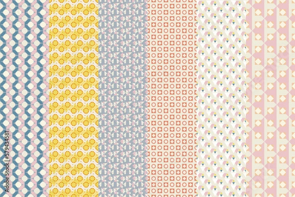 Fototapeta Modern seamless pattern for frame print design. Decorative element.
