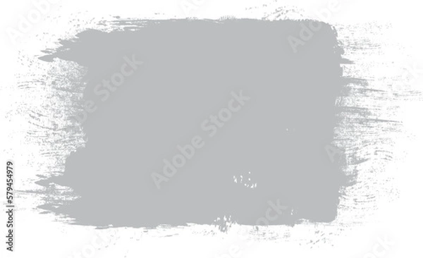 Fototapeta Grey brush stroke isolated on background. Paint brush stroke vector for gray ink paint, grunge design element, dirt banner, watercolor design, dirty texture. Trendy brush stroke, vector illustration