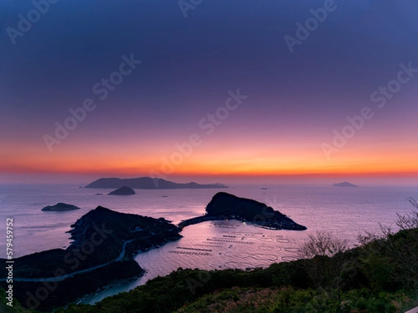 Obraz 柏島の夕景