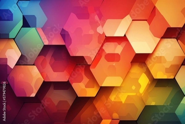 Fototapeta Colors of the rainbow blend together in this gradient color background, providing a soothing and serene atmosphere for any project or design