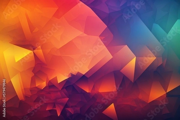 Fototapeta Colors of the rainbow blend together in this gradient color background, providing a soothing and serene atmosphere for any project or design