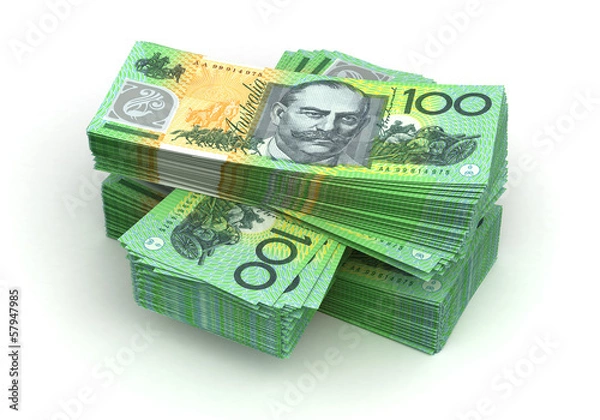 Obraz Stos dolara australijskiego