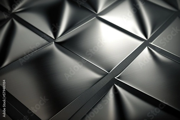 Fototapeta Shimmering metallic tones adorn this stunning stock photo of a textured metal background, perfect for adding a touch of industrial chic to your next project