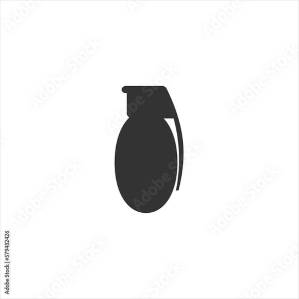 Obraz Hand grenade. War. Vector illustration.