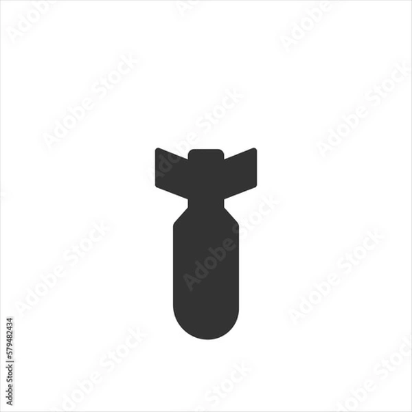 Obraz Battle bomb. War. Vector illustration.