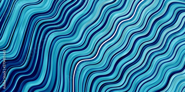 Fototapeta Light BLUE vector layout with curves.