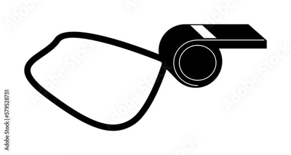 Obraz whistle icon illustration design art