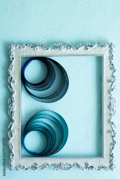 Obraz ボタン, アイコン, ベクター, フレーム, デザイン, 円, サッカー, シンボル, メタル, イラスト, ウェブ, サイン, 写真, 円形, 空白, テクノロジー, つやつやした, 青, グラス, ランス, フラグ, 文科系, 3d, テンプレート, 成分