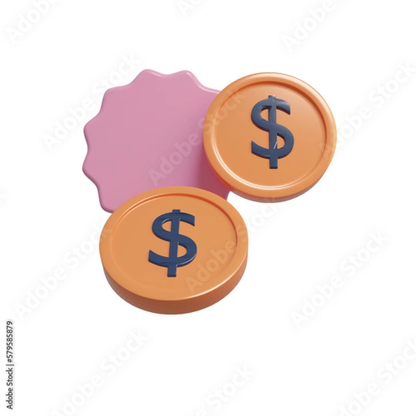 Obraz dollar sign 3d icon