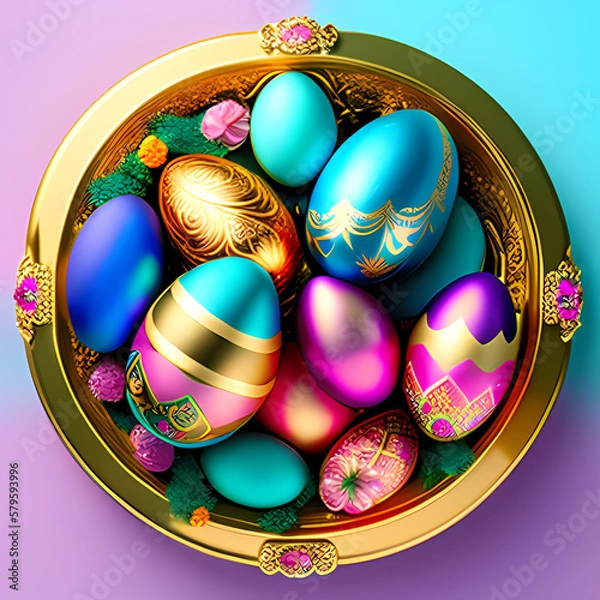 Obraz イースター, 卵, デコレーション, 休日, 卵, お祝い, とぶ, 色, カラフル, 伝統の, 化粧した, しきたり, クリスマス, シンボル, 季節, 食べ物, 贈り物, カラード, 集団, religion, ペイント, 黄色, 季節の, イースター エッグ, 緑