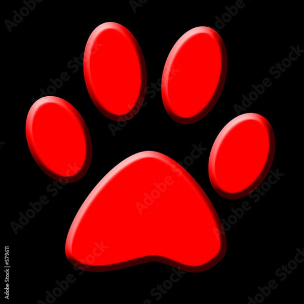 Fototapeta empreinte trace logo