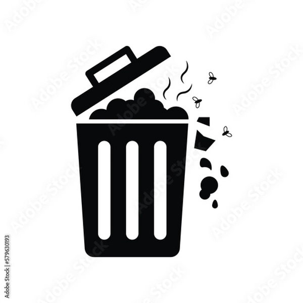 Obraz Garbage pile icon design. isolated on white background. vector illustration