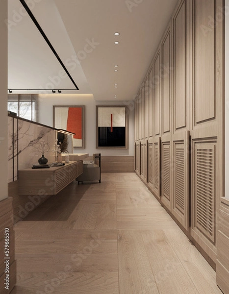 Fototapeta Modern bedroom interior