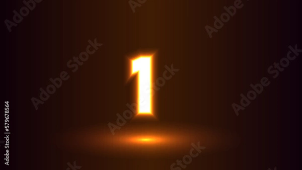 Fototapeta burning number one