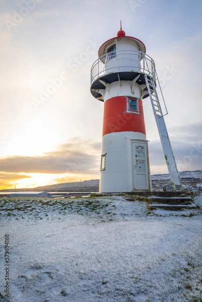 Fototapeta lighthouse at sunset
