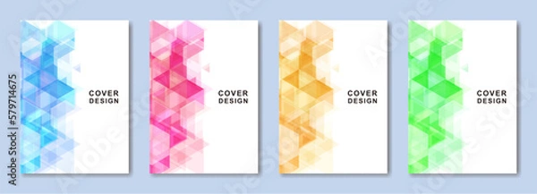 Fototapeta 抽象的な背景の表紙のテンプレートのセット