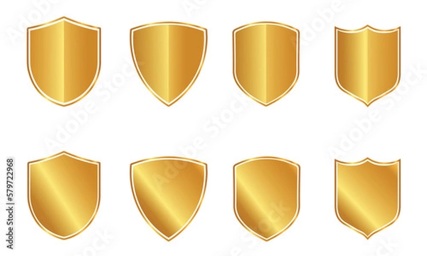 Fototapeta gold shield vector eps 10
