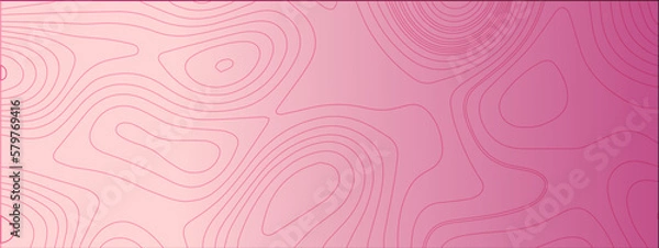 Obraz Topographic map background geographic line map with elevation assignments. Modern design with White background with topographic wavy pattern design paper texture Imitation of a geographical map shades