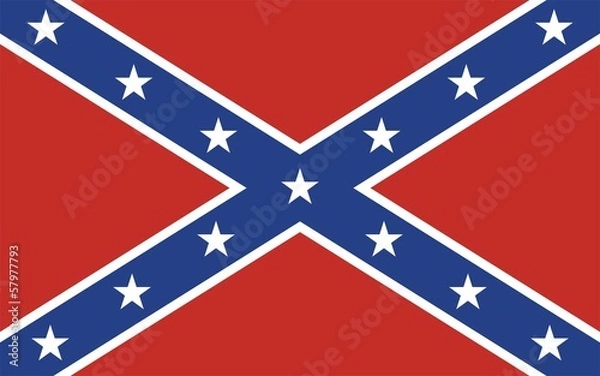 Obraz Confederate Rebel Flag