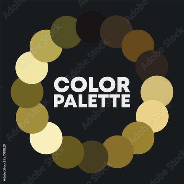 Fototapeta Circular color palette 2023. Vector illustration