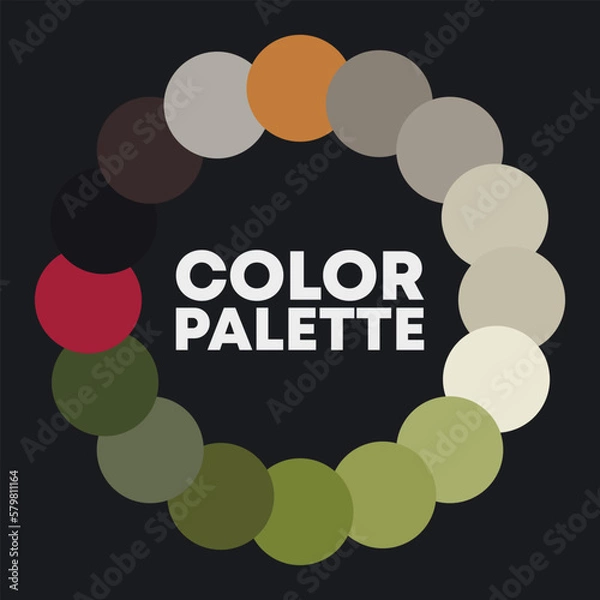 Obraz Circular color palette 2023. Vector illustration