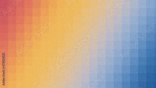 Fototapeta 4K Digital grainy gradient with a colorful soft noise effect. A unique blend of vintage vibes and lo-fi glitch textures.