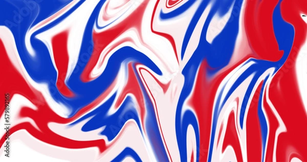 Fototapeta abstract liquid red blue white gradient background