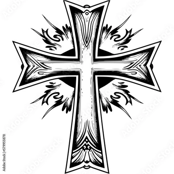 Fototapeta radiant cross