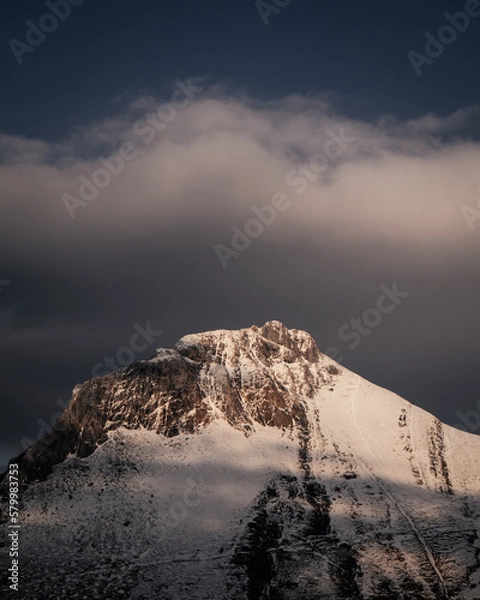 Fototapeta snow covered mountain
