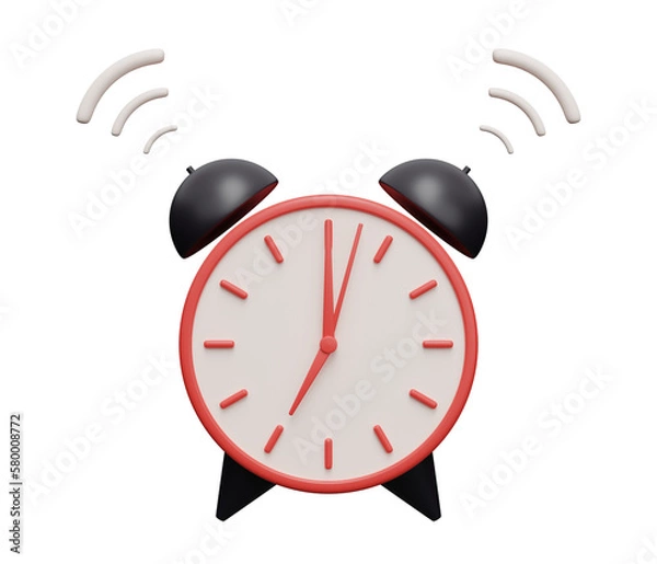 Fototapeta alarm clock 3d