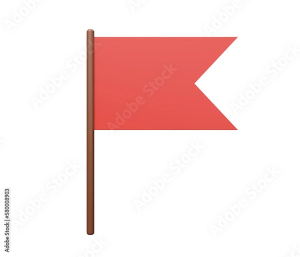 Fototapeta flag 3d icon