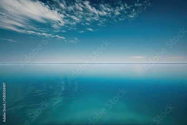 Fototapeta Landscape Photograph of a Wide Open clear blue skies 