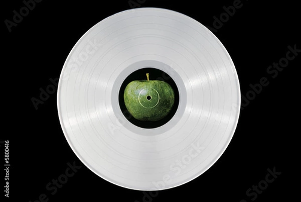 Obraz Biała płyta winylowa