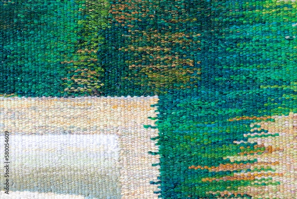 Obraz Woven tapestry from natural wool threads