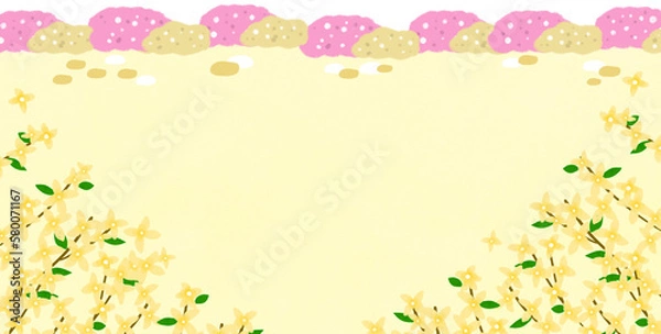 Obraz 봄학기 일러스트
