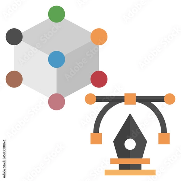 Obraz sketch line icon,linear,outline,graphic,illustration