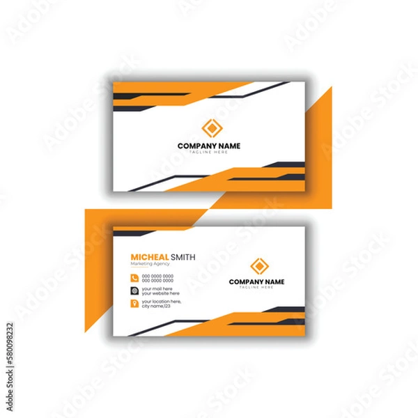 Fototapeta Creative and modern business card,Vector template