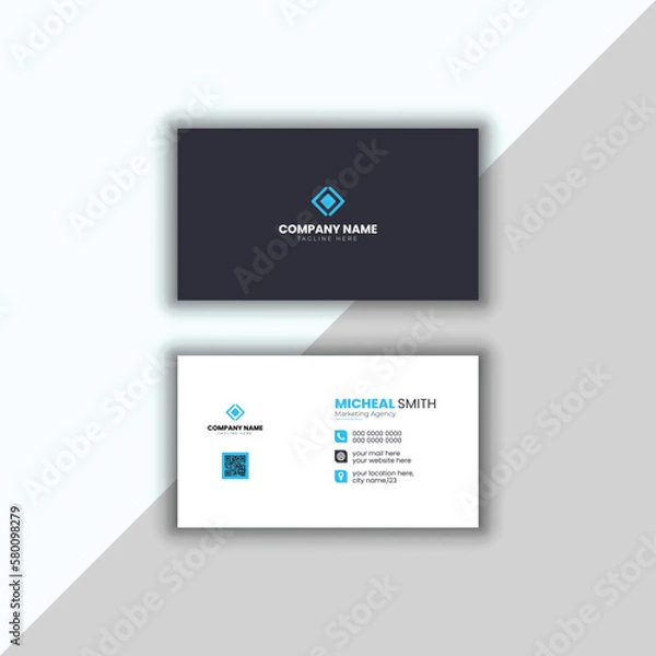 Fototapeta Creative and modern business card,Vector template