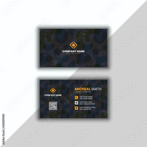 Fototapeta Creative and modern business card,Vector template