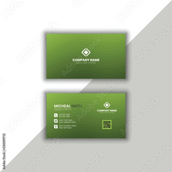 Fototapeta Creative and modern business card,Vector template